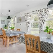 A dining room table