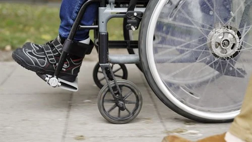 Child in wheelchair