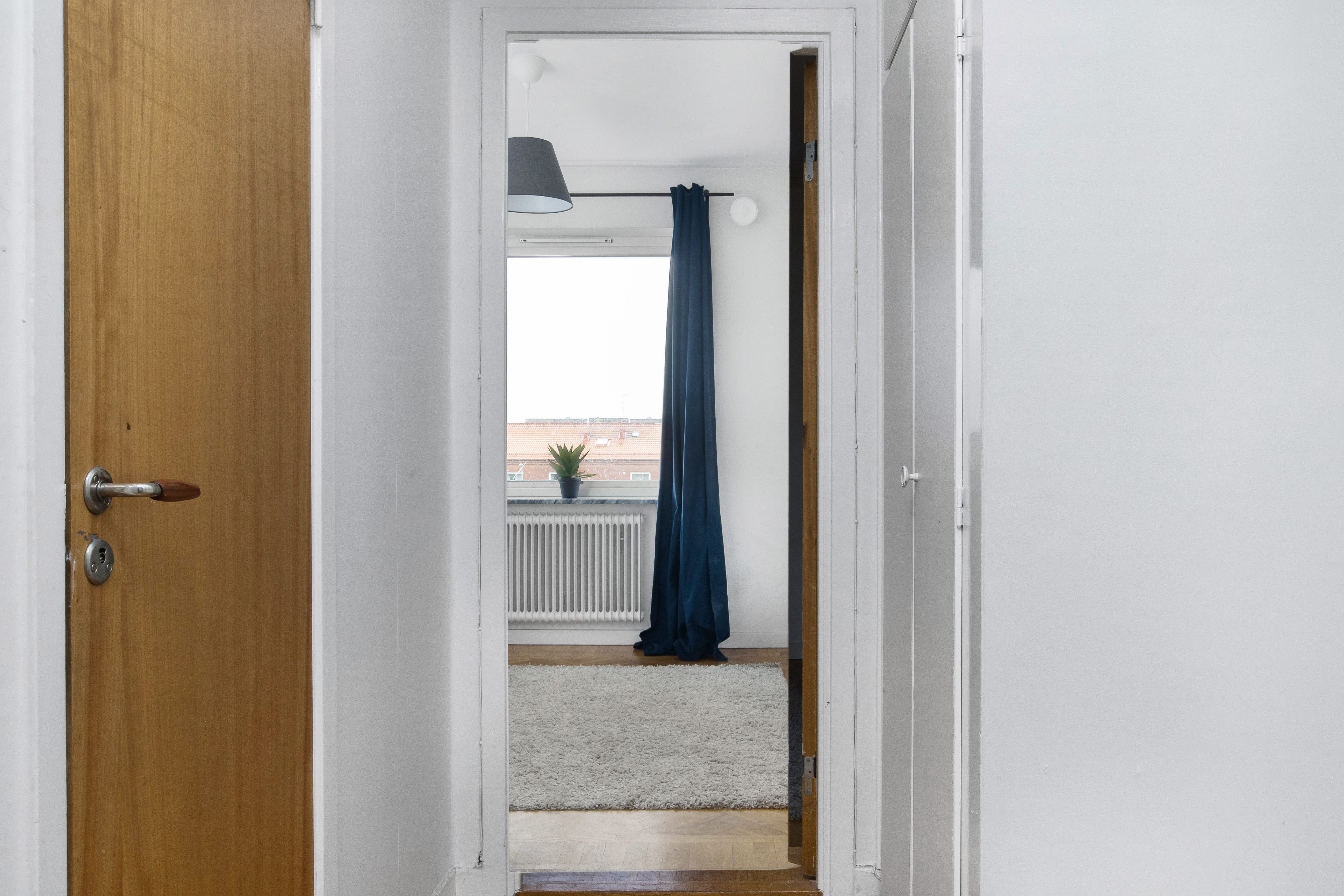 A view of an open door