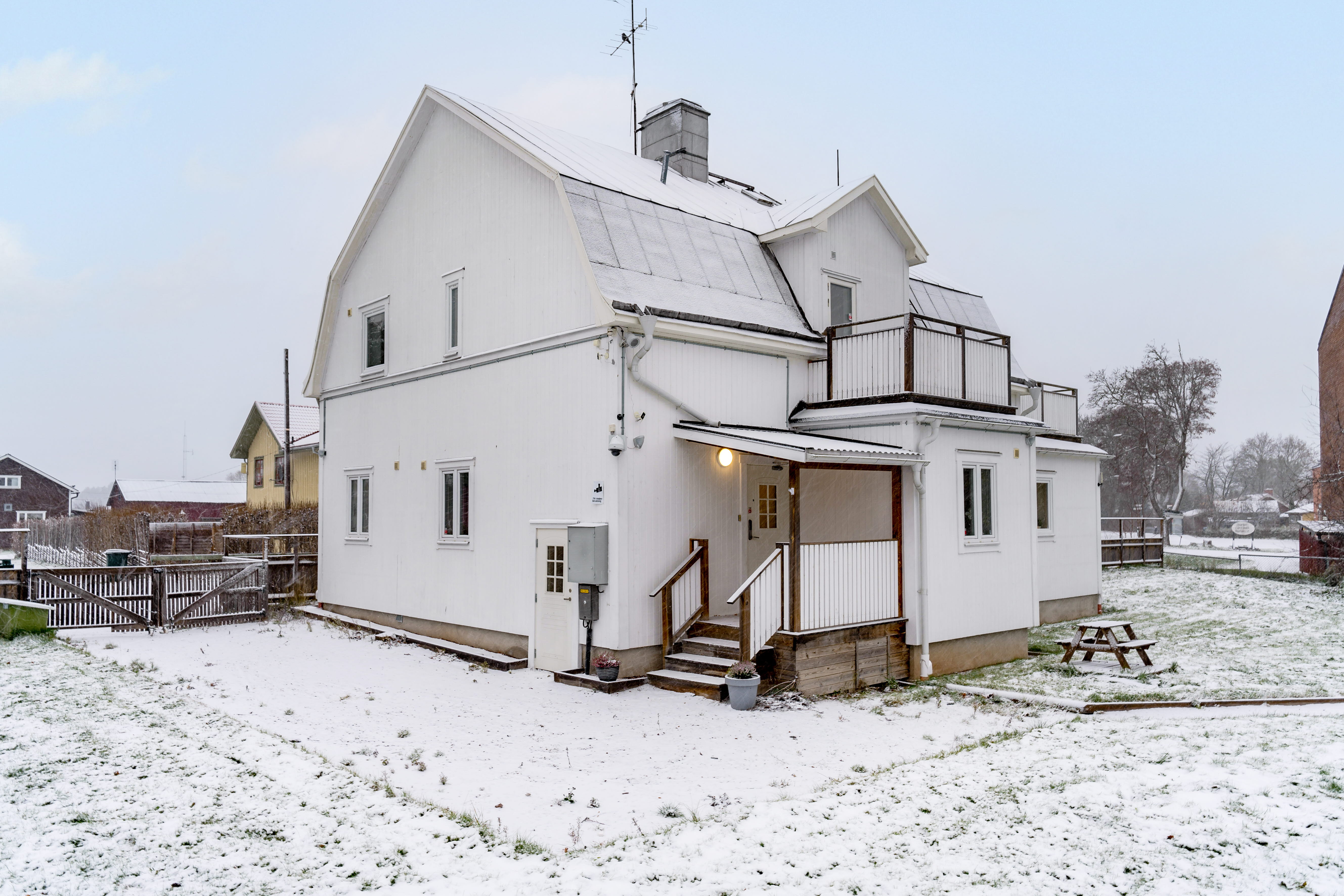 A house in the snow