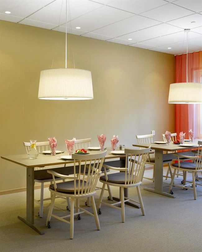 A dining room table