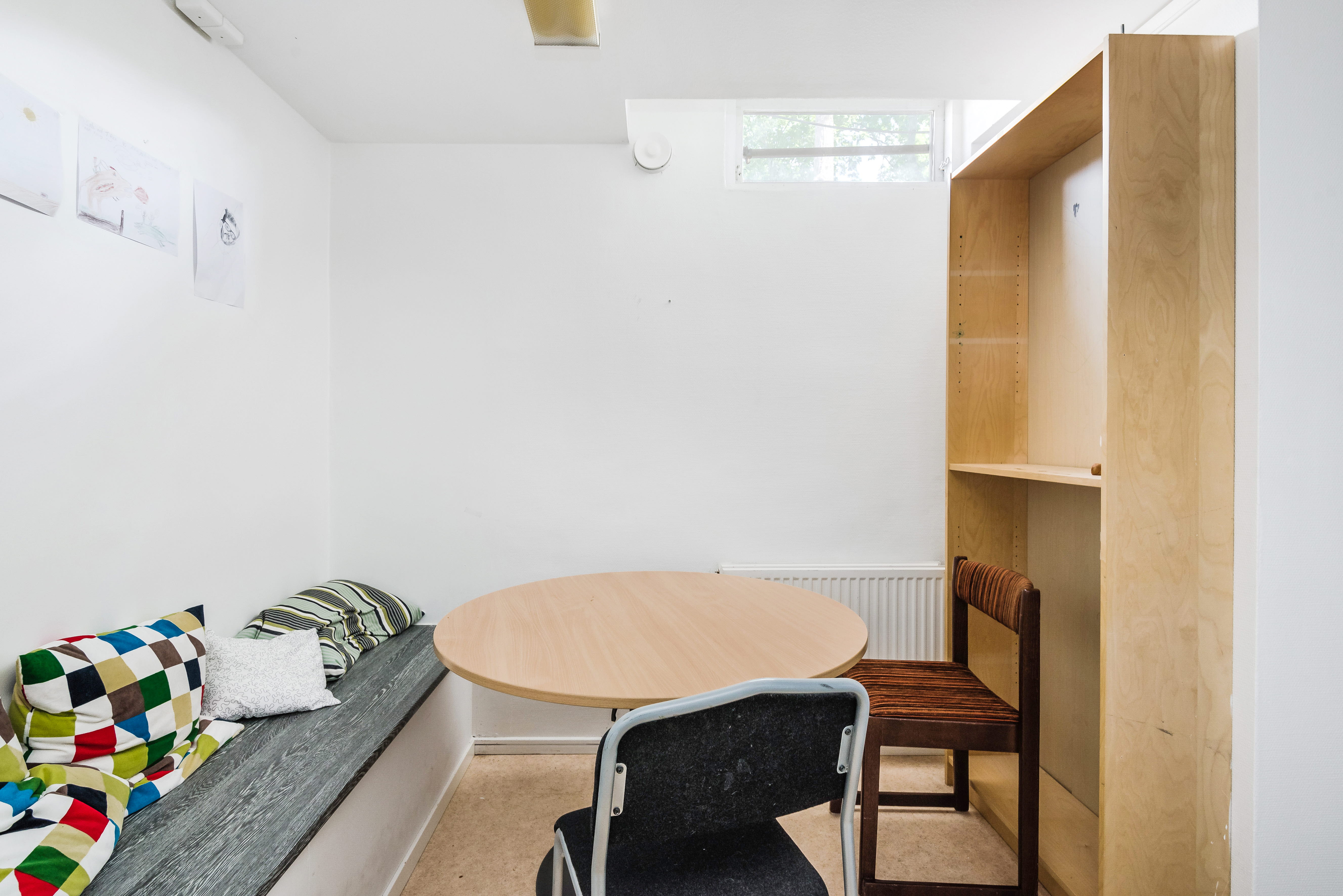 A chair in a room