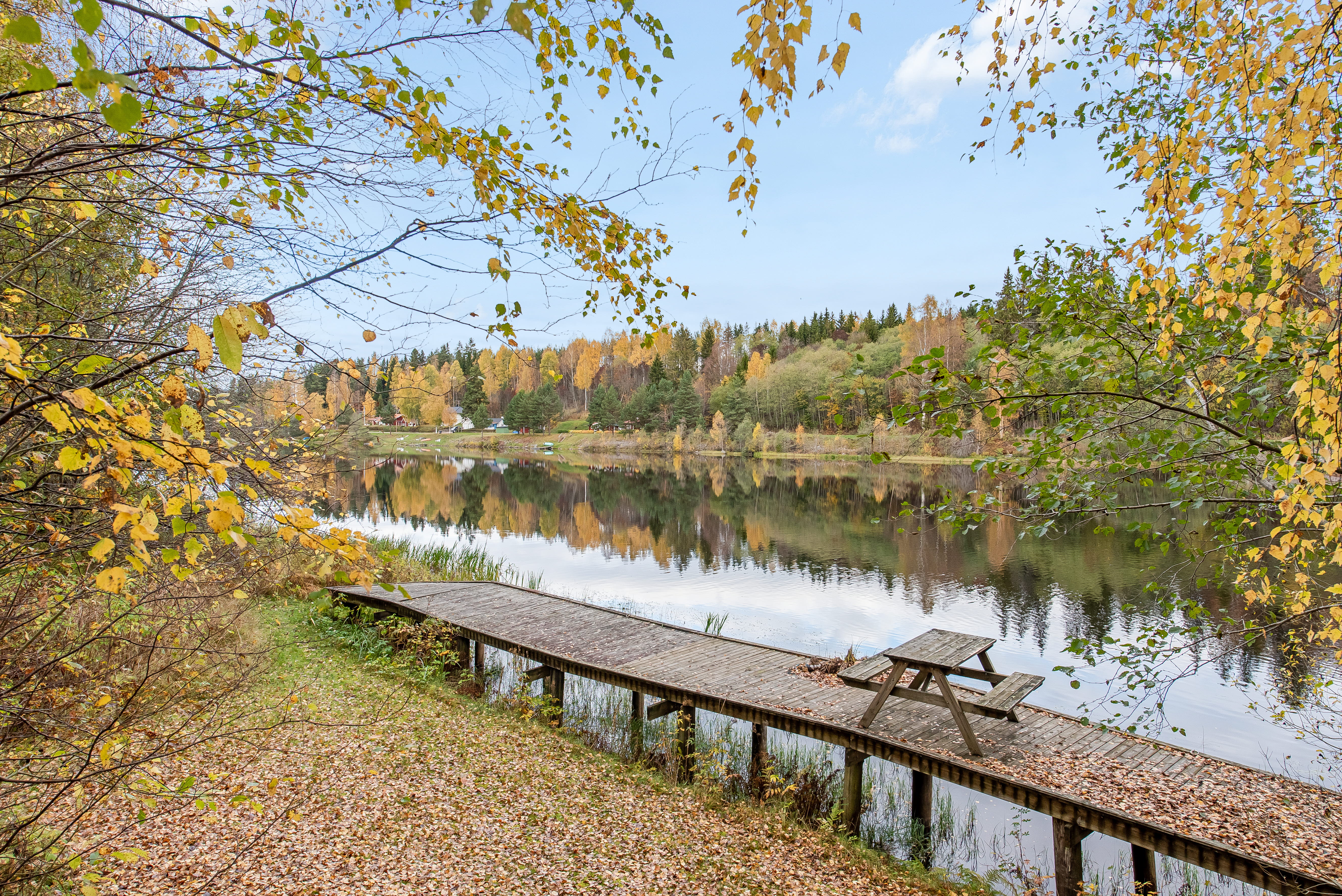 A long bridge over a body of water
