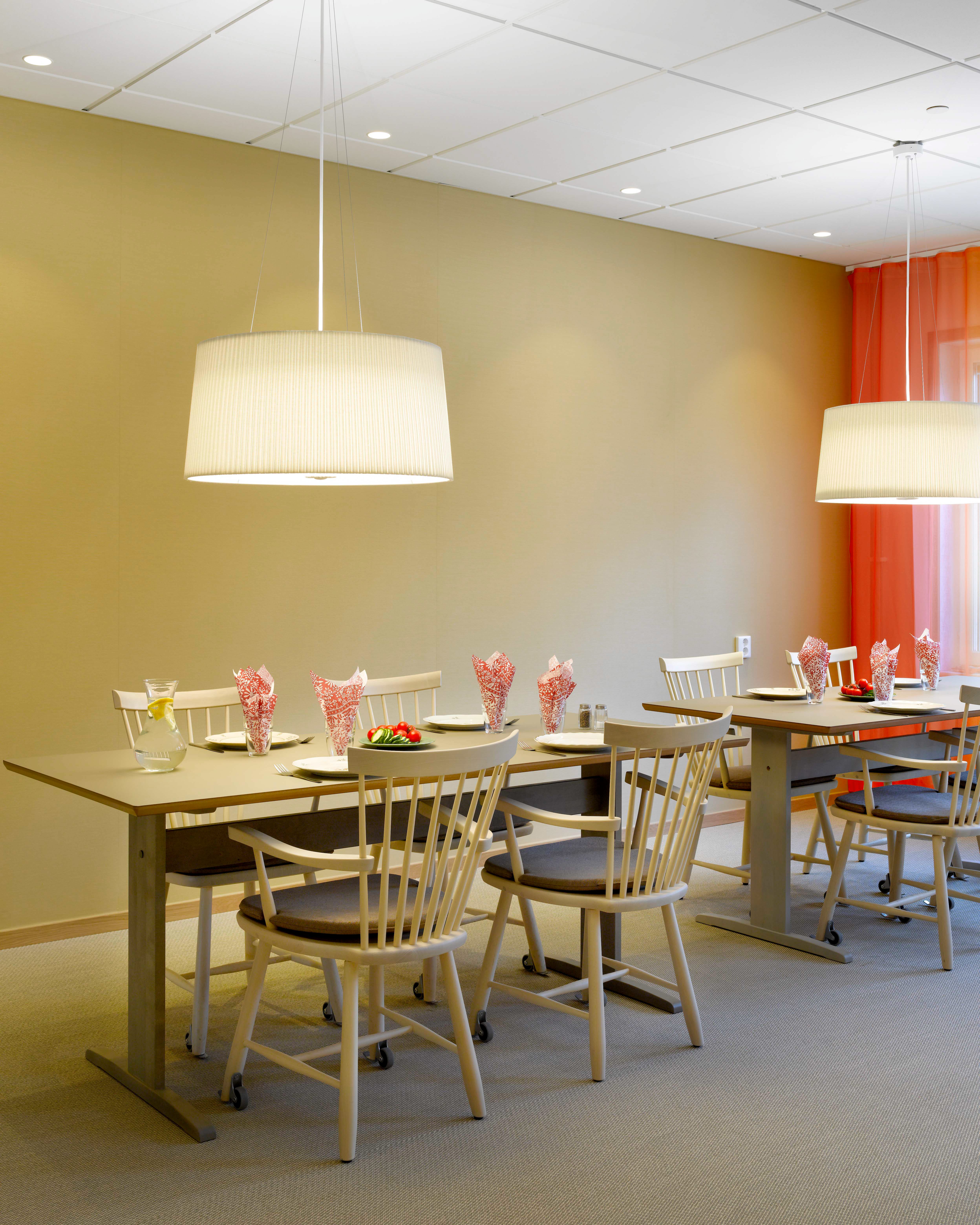 A dining room table