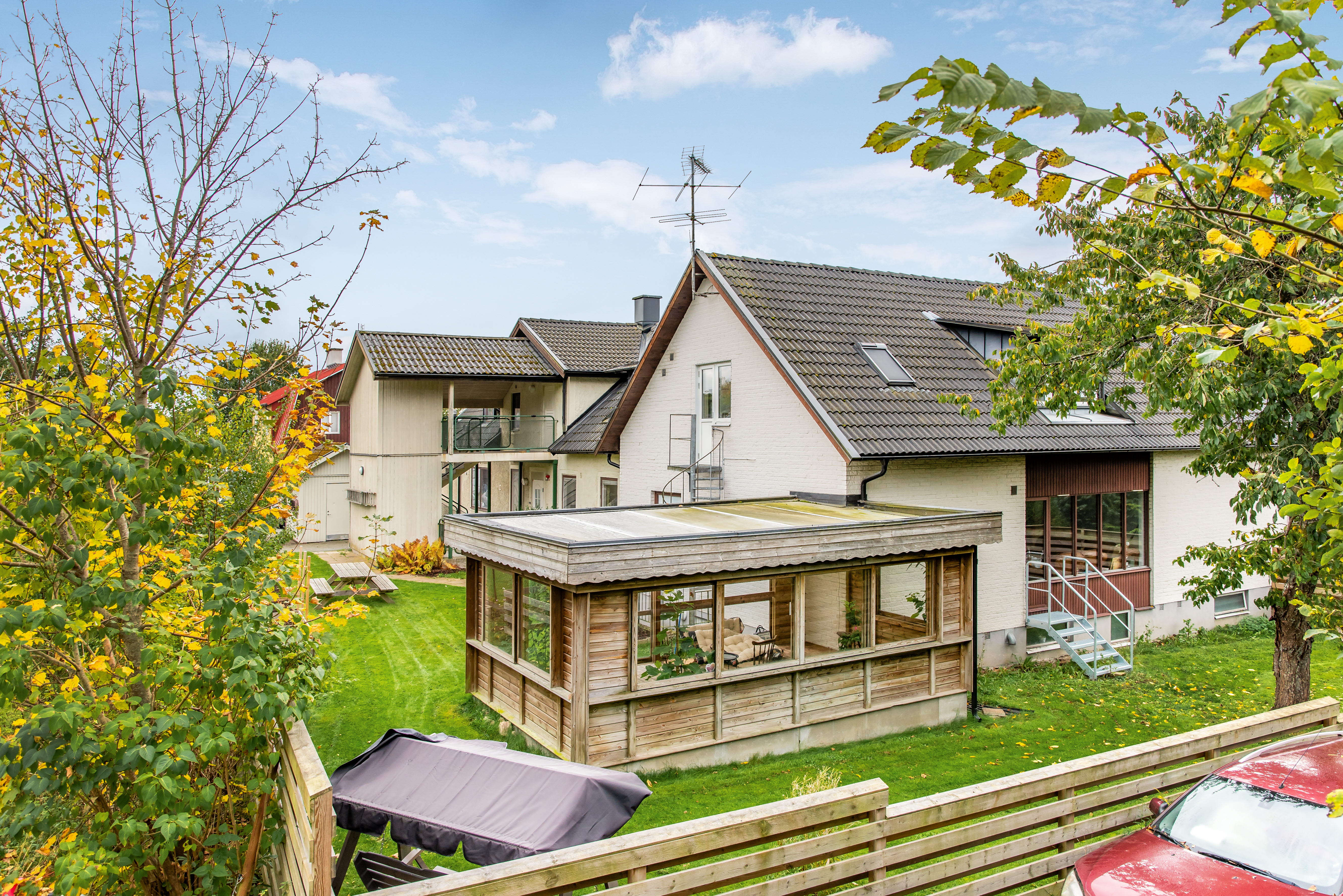 A small house in a garden