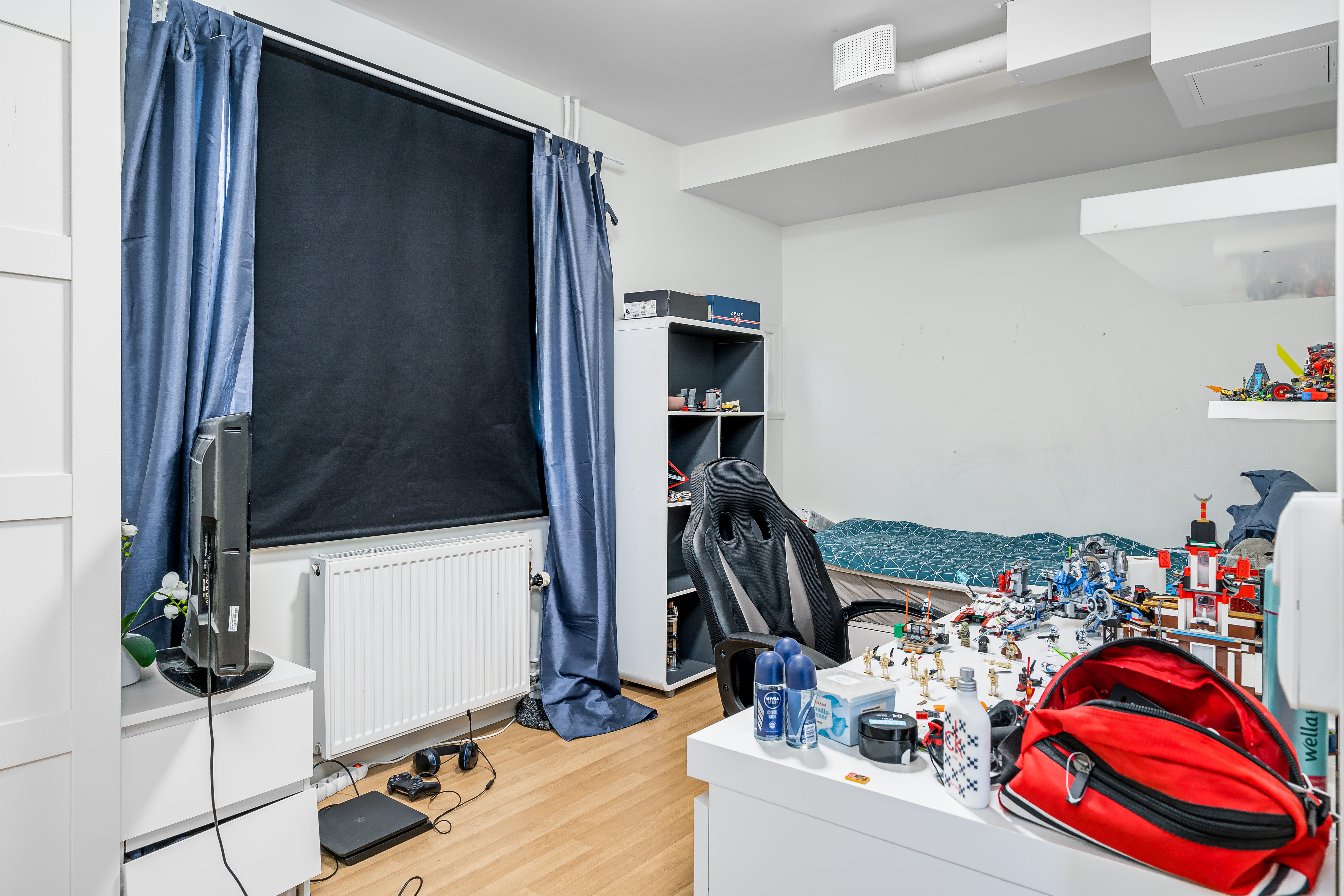 A cluttered room