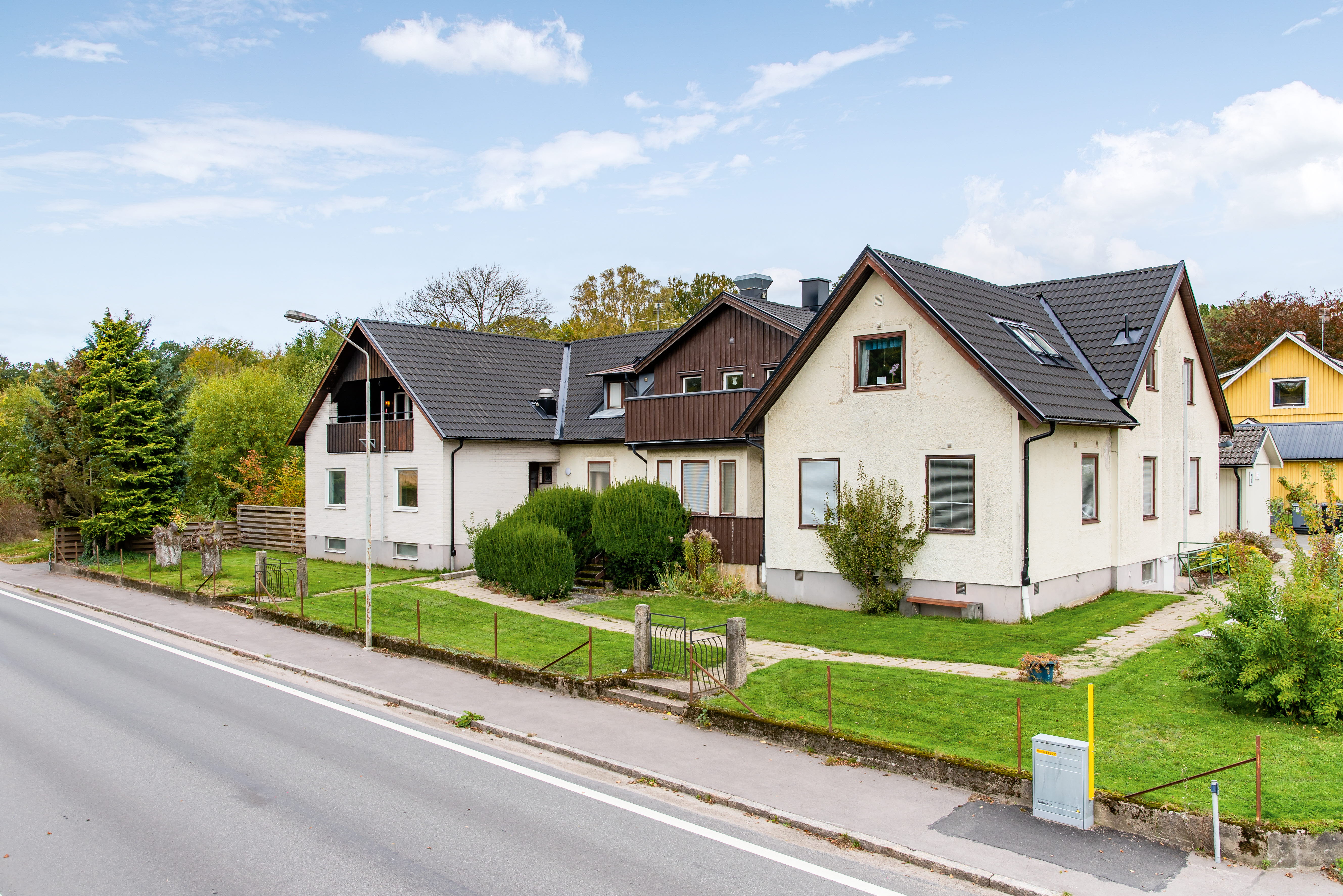 A house on the side of a road